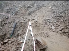 देर रात्रि से हो रही भारी बारिश से एनएच 9 जगह-जगह बाधित। 