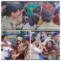 Rally for justice to Ankita Bhandari | अंकिता को न्याय दिलाने के लिए श्रीनगर से ऋषिकेश पहुंची तिरंगा यात्रा को भारी पुलिस बल ने रोका।