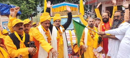 गौ यात्रा:- श्रीराम गौ सेवा समिति की ऐतिहासिक गौ यात्रा का शुभारंभ, बारिश में गौ रक्षा के लिए निकले सेवक।