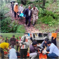 Ghansali news: घनसाली घुत्तू से पैदल केदारनाथ जा रहे कांवड़िए हुए घायल, एसडीएम के एन गोस्वामी ने पहुंचाई मदद। 