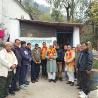 टिहरी: जनता मिलन कार्यक्रम में पहुंचे बीजेपी प्रवक्ता कर्नल कोठियाल। 