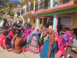 यूजीबी ने बडियार गांव में लगाया वित्तीय जागरूकता शिविर।