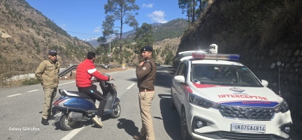 Uttarakashi: यमुनोत्री हाईवे पर ट्रैफिक पुलिस का सख्त अभियान, ओवरस्पीडिंग पर कड़ी कार्रवाई
